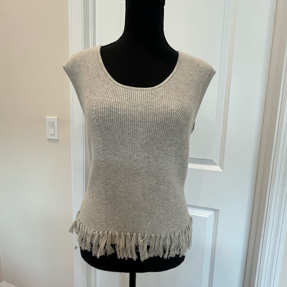 Lilly Pulitzer Wellington Sleeveless Fringe Sweater